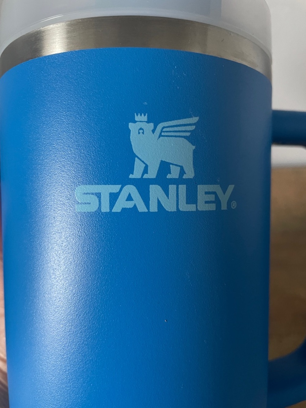 Stanley Light and Bright Blue Insulated Mug with Handle and Straw - Picture 5 of 5